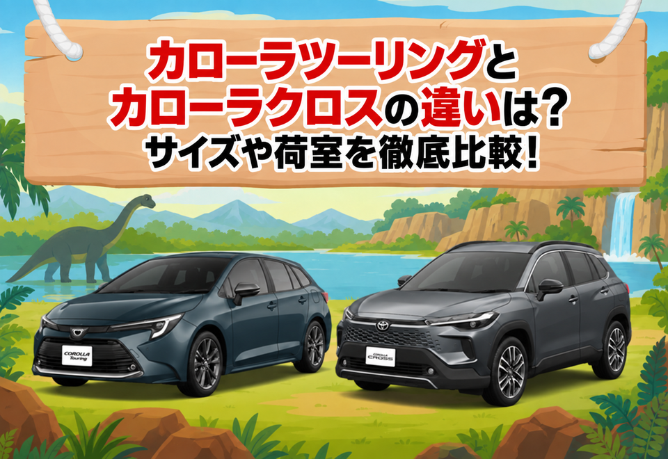カローラツーリングとカローラクロスの違いは？サイズや荷室を徹底比較！