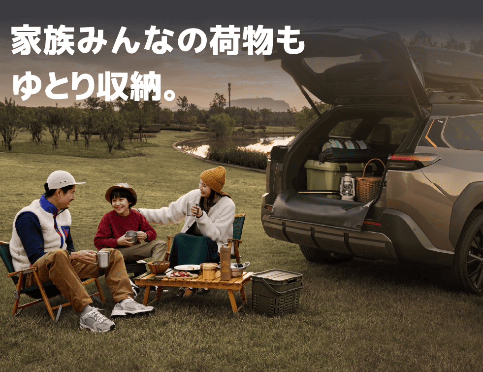 家族みんなの荷物もゆとり収納。