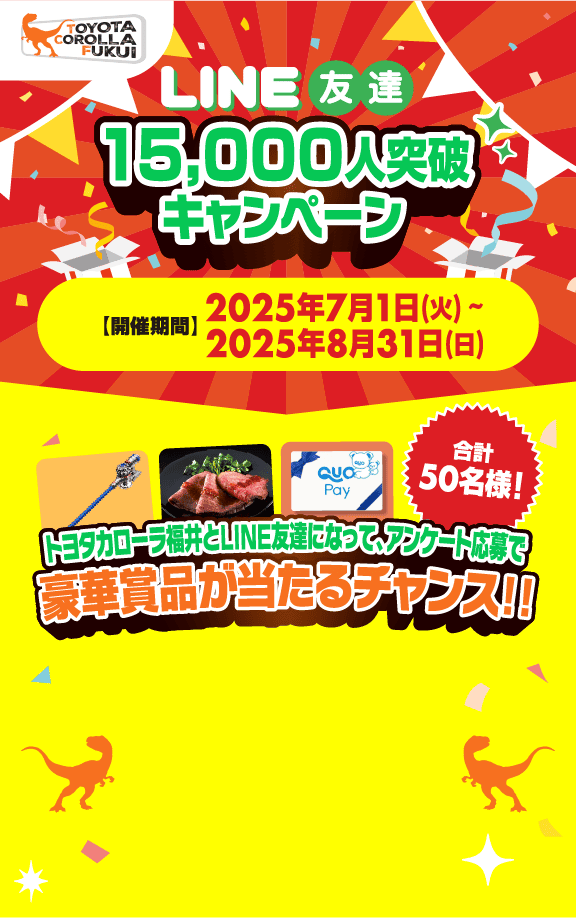 LINE友達15,000人突破キャンペーン