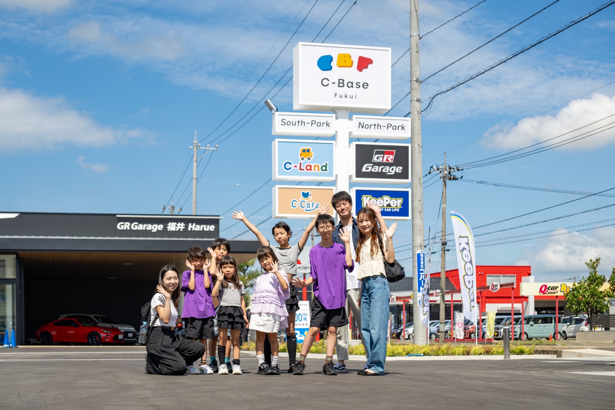 福井県坂井市の複合施設 C-Base Fukui 外観